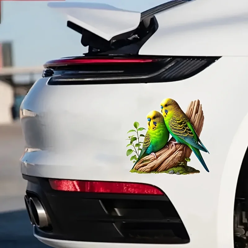 Vibrant Parrot Bird Car Sticker Vinyl Decal Waterproof Rear Window Motorcycle Camper Bumper Truck Laptop Decoration SH1245