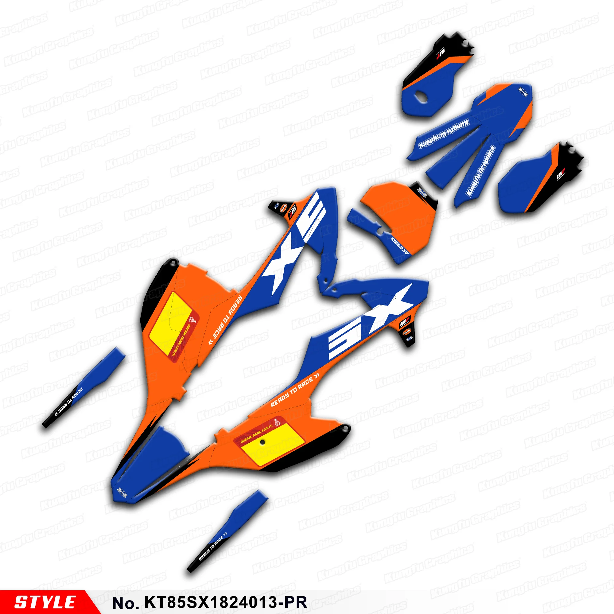 

JY RACING MX Graphics Stickers Complete for KTM SX 85 SX85 2018 2019 2020 2021 2022 2023 2024, KT85SX1824013-PR