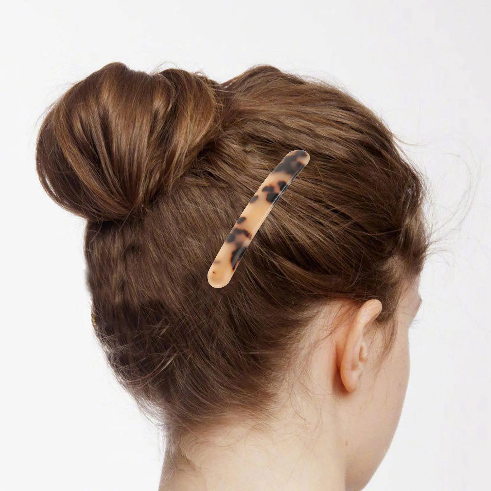 

3pcs Acetate Hair Clip For Women Hair Ponytail Holder Fashion Reusable Non-Slip Ponytail Holder Tortoiseshell Purple Blue