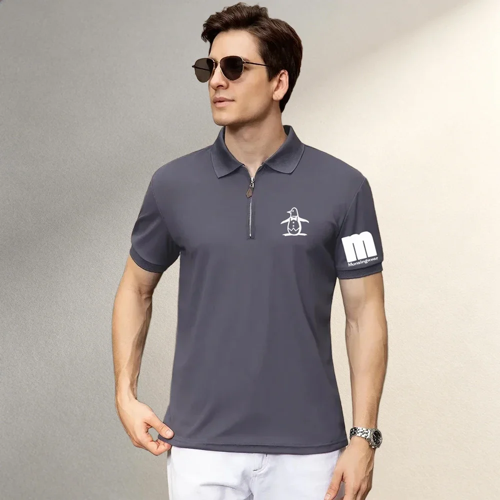 Men's Clothing Tops & Tees Polo Shirts Fashion Daily Polo Shirt Men Lapel Short Sleeve Soft Slim Fit Breathable Basic Shirts New