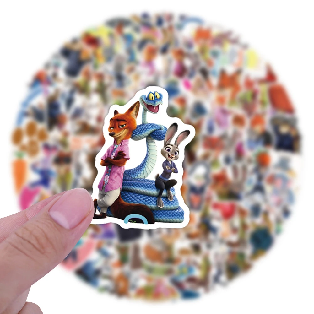 

10/30/60/120pcs Funny Disney Movie Zootopia 2 Stickers Waterproof DIY Scrapbook Phone Luggage Cute Cartoon Graffiti Decals Decor