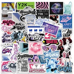 53PCS Y2K Girls VSCO 90s Stickers Harajuku Style Vintage Cute Aesthetic Decal Diary Motorcycle Laptop Scrapbook Toy Sticker