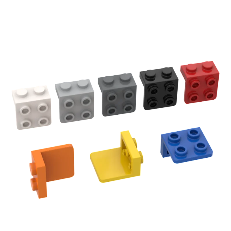 10Pcs MOC Parts 44728 Bracket 1 x 2 - 2 x 2 Compatible Bricks DIY Assmble Building Blocks Particle Kid Puzzle Brain Toy Gift