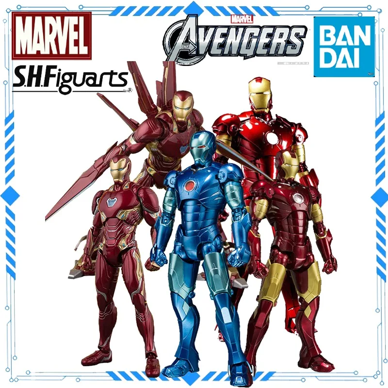 Оригинальная коллекционная фигурка BANDAI SPIRITS MARVEL/MK42 MK85 MK50 MK3 War Machine Patriot Iron Man, модель ручной работы, подарок