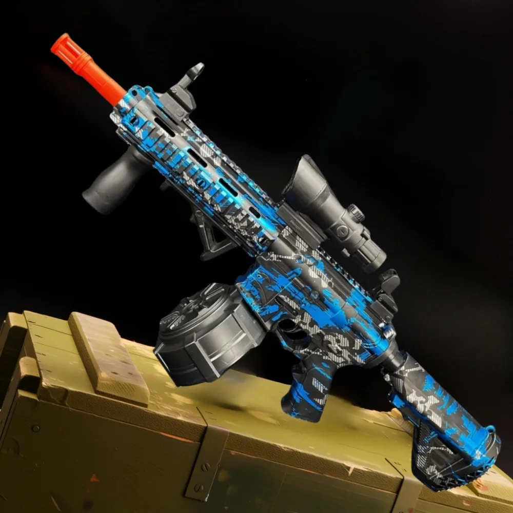 M416 مسدس لعبة كهربائي في الهواء الطلق تبادل لاطلاق النار كرة الماء رصاصة عالية الدقة لعبة الرماية بندقية الاعتداء للأطفال هدايا عيد الميلاد
