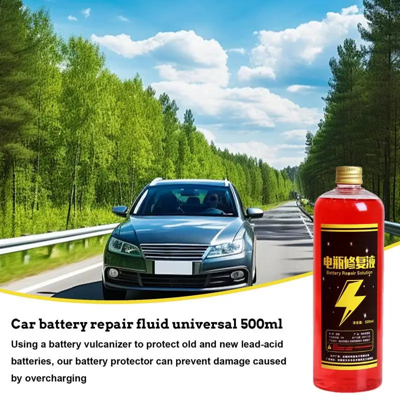 Car Battery Renew 500ml Battery Desulfator And Reactivator Concentrated Safe Car Battery Restore Refill Solution For Motorcycle