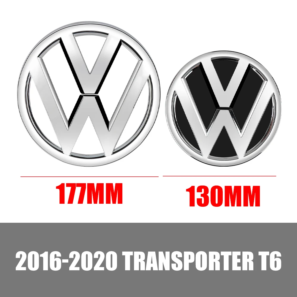 3D ABS Car Hood Front Bonnet Grill Rear Trunk Emblem Logo Badge Cover For Volkswagen VW  Transporter T6 2020 2019 2018 2017 2016