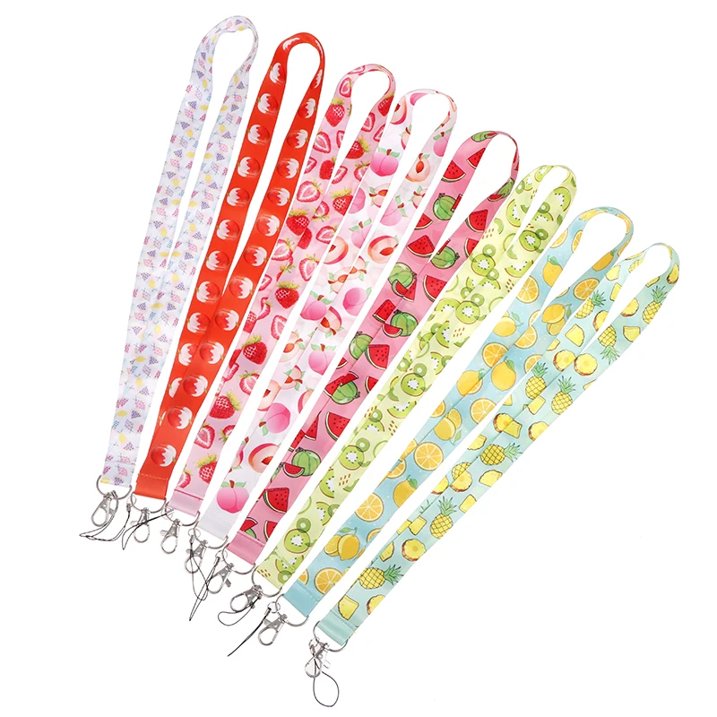 1pc Cute Neck Strap Lanyards Keychain Badge Holder ID Card Pass Hang Rope Lariat Lanyard for Key Rings Accessories DIY Hang Rope