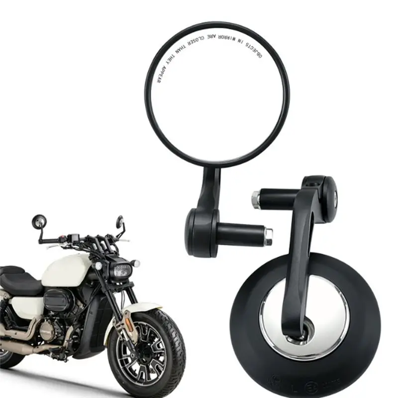 Motorcycle Handlebar Mirror Bar End Side Rearview Mirror Accessories For QJMOTOR QJ350-12E view 2