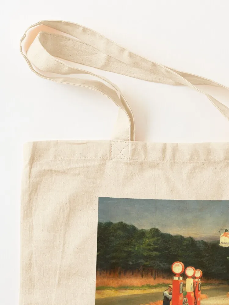 Edward Hopper - Gas - Minimalist Exhibition Art Poster Tote Bag Lady bag Women's bag tote bags aesthetic Cloth bags