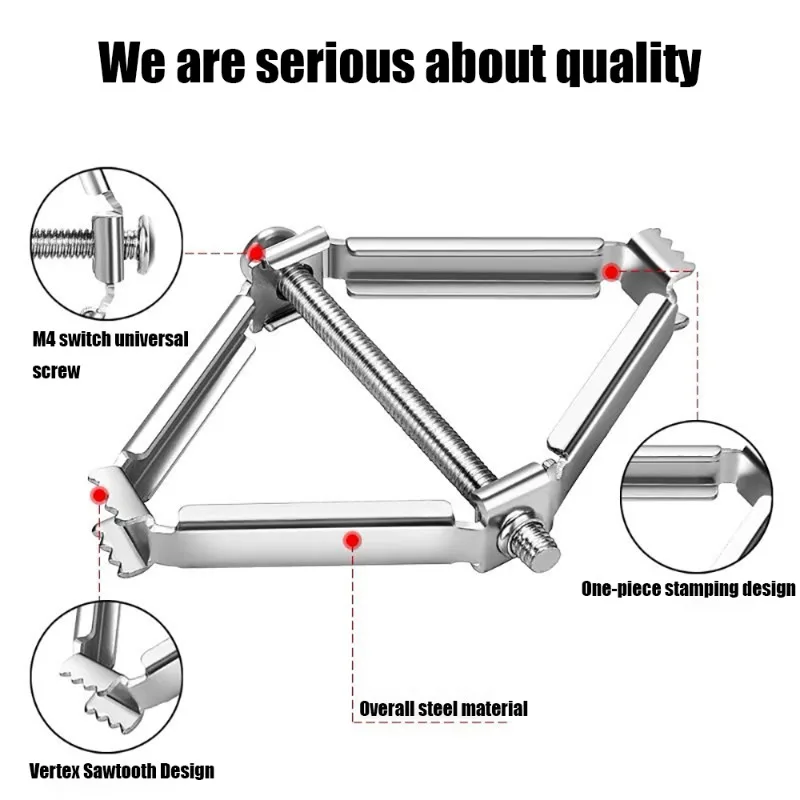 10 Sets Alloy Support Rod 86mm Cassette Repairer Dark Box Repair Screw Switch Old Socket Boxes Replacement Fixed Wall Repair Box