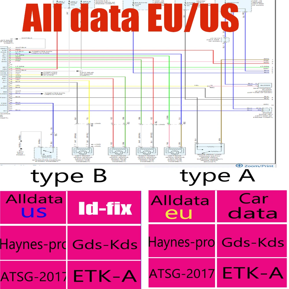 2026 for  Alldata EU US Newest Online Account Software Full Version Estimate Tsb Dtc Wiring Diagrams Workshop Essential Tool