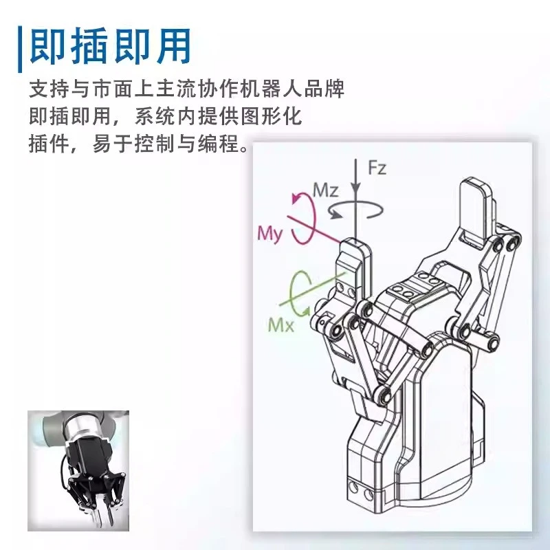 Servo electric gripper AG-95 mechanical claw - loading and unloading handling handgrip