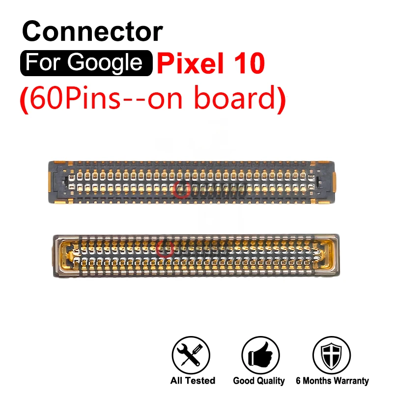 Conector de Placa Base para Google Pixel 10, Conector LCD FPC, Flex de Placa Base de 60 Pines, Pieza de Repuesto