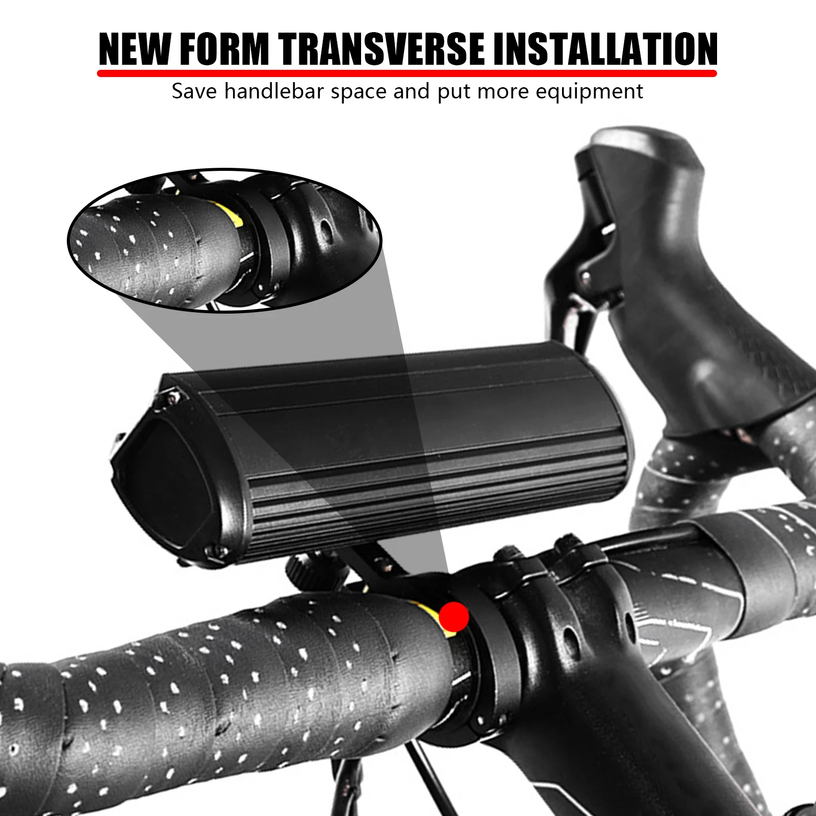 USB Rechargeable Bike Light Front LED Rear Headlight Bicycle Lights for Sunny Rainy Foggy Days