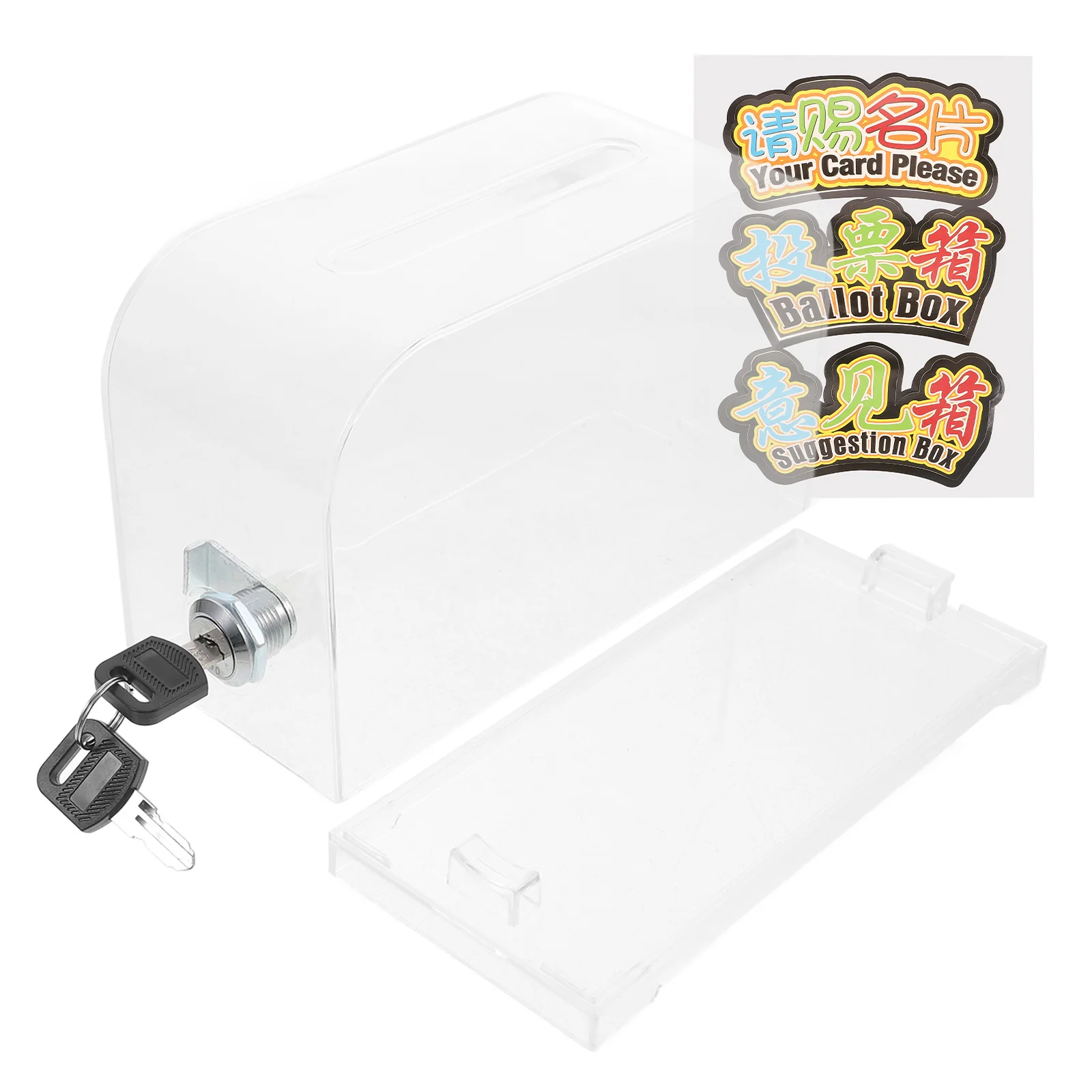 

Holders Business Card Box Clear Boxes Raffle Transparent Acrylic Donation for Charity