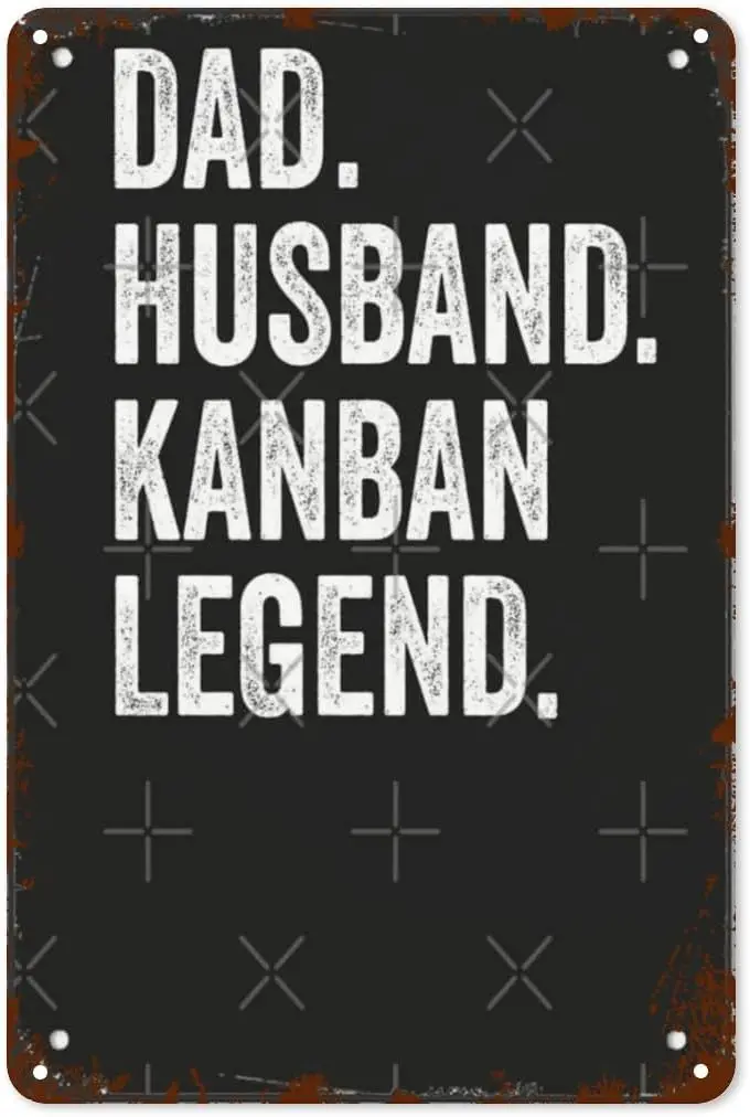Panneaux en métal vintage pour papa, mari, fans de jeux de société Kanban, amoureux de la famille, pour la décoration de la maison et du jardin, avec citations inspirantes, signe Fu