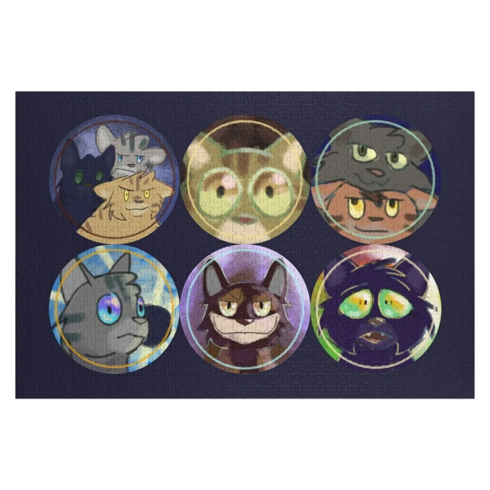 Power of Three Pattern Jigsaw Puzzle Wood Animals Custom Name Wood For Children Custom Wooden Name Puzzle