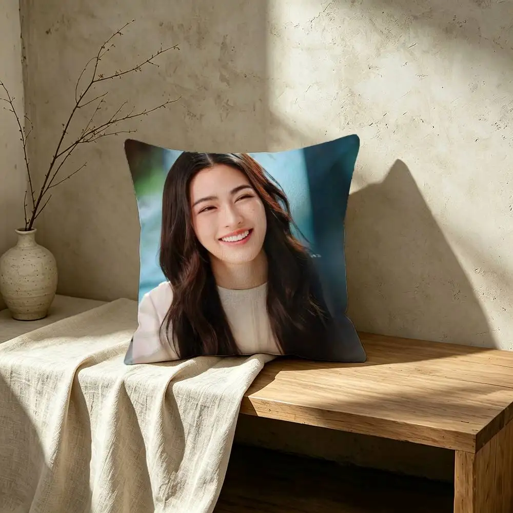 Actress L-Lingling Kwong LingOrm Pillow Case for Sofa Living Room Home office Decor Protective Cover 6