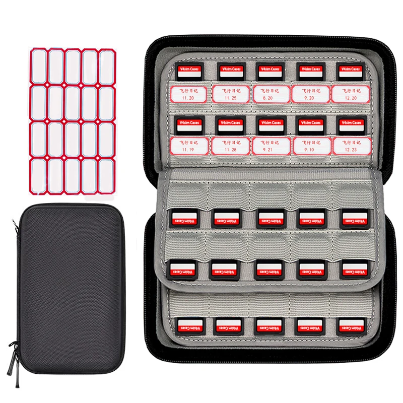 

Твердые держатели для карт, органайзер, чехол для хранения, дорожная портативная сумка для переноски для SD-карты или игровых карт Switch