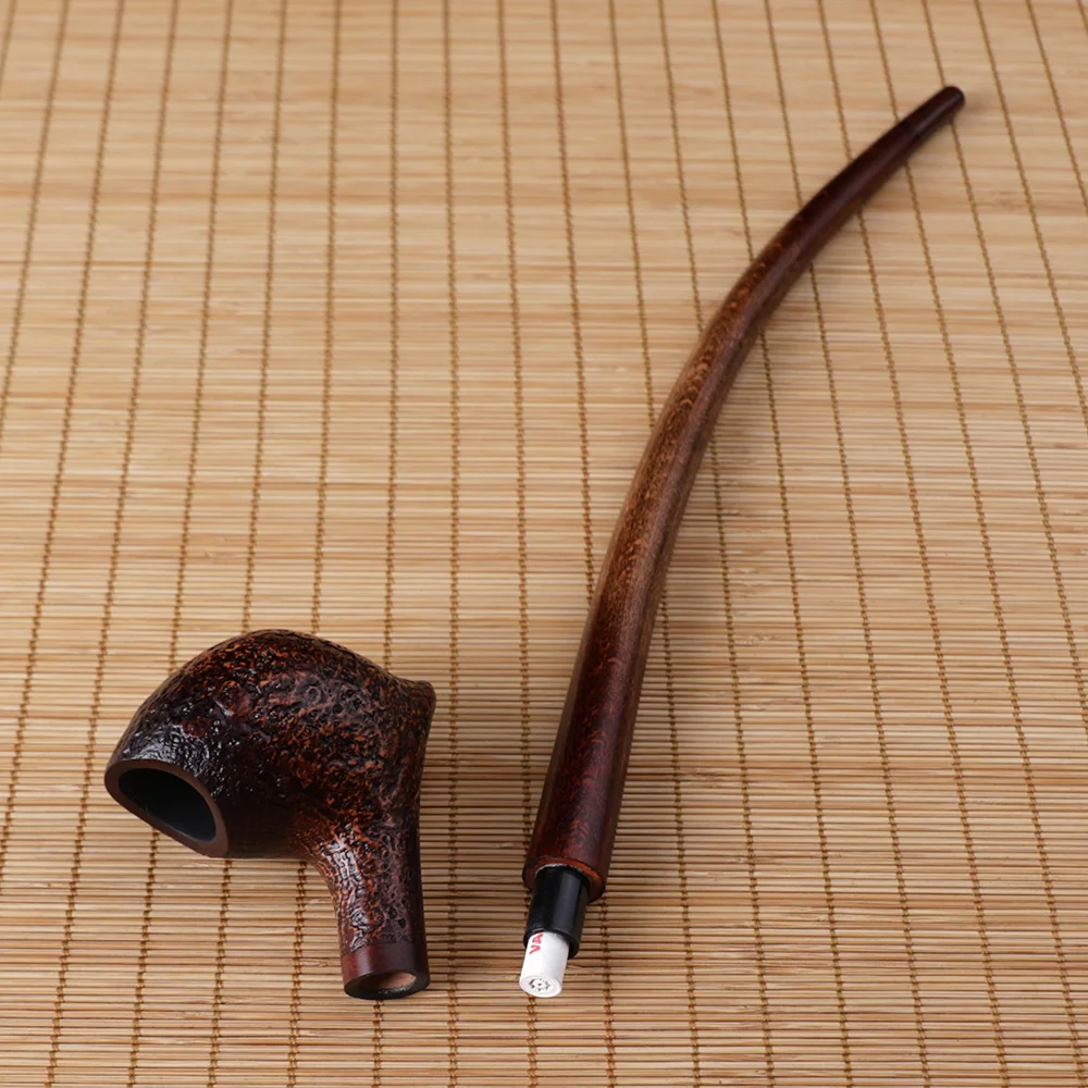 Briar Wood Smoking Pipe Germany Imported tobacco pipe  Long Handle Reading Pipe Lord of the Ring Gandalf the Gray\'s Pipe