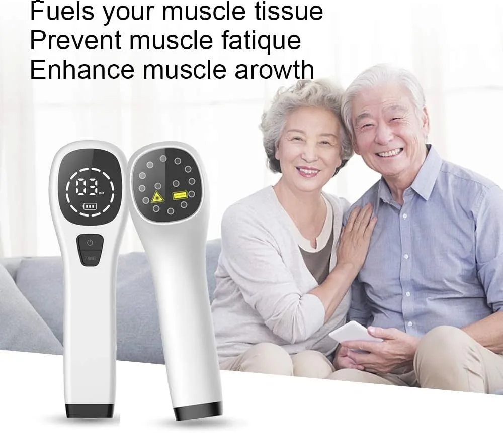 2x808nm, 12x650nm Handheld Laser Therapy Device, Used for Relieving Pain in the Body, Joints, and Muscles, Wound Healing