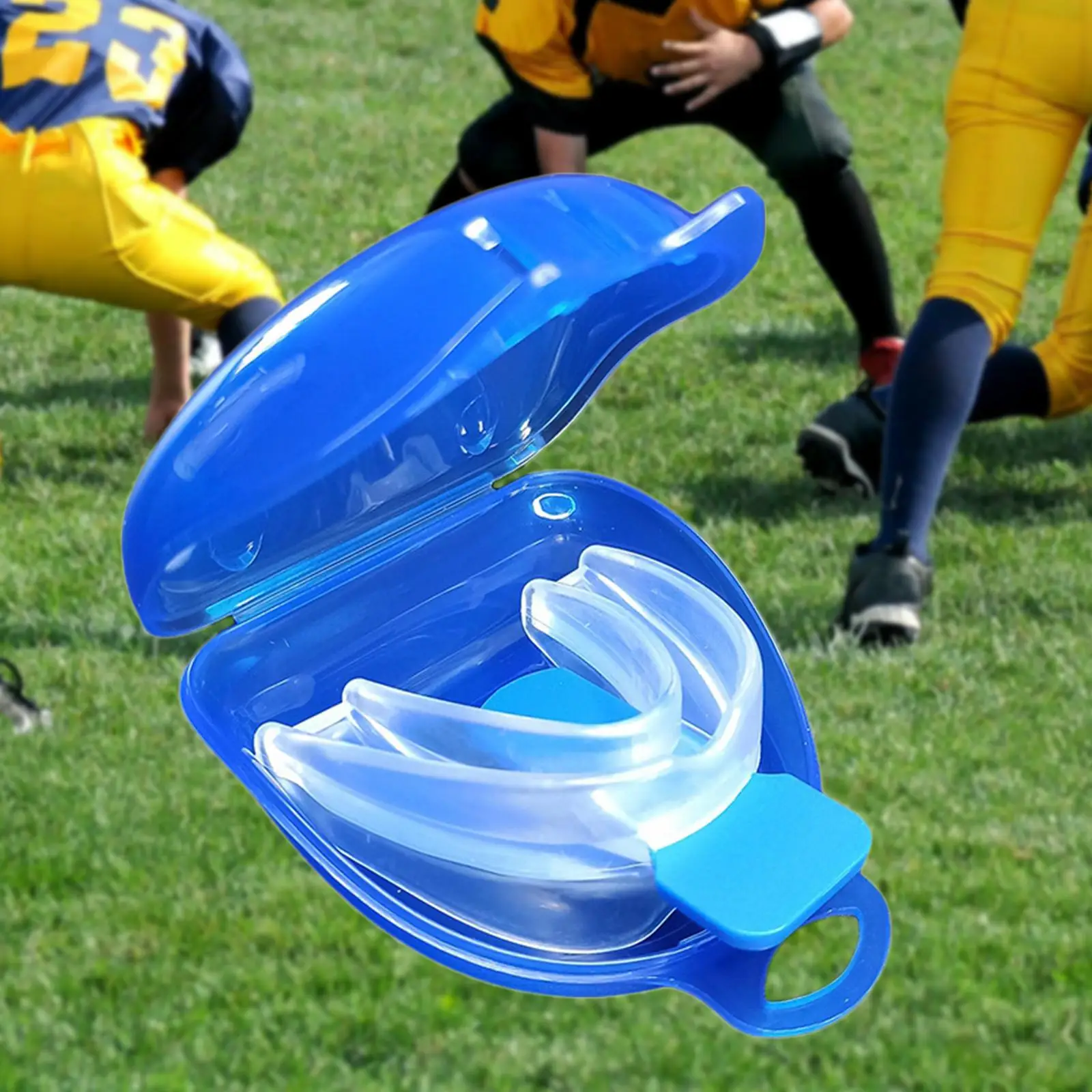 Mouth Guard Reusable Soft Sports Flexible Double Sided Protection Mouth