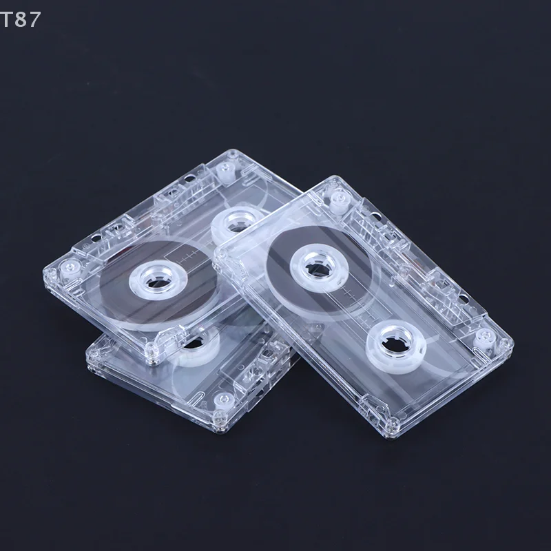 لتسجيل موسيقى الكلام 45/60/90 دقيقة معيار كاسيت اللون مشغل الشريط الفارغ مع شريط الصوت المغناطيسي صندوق تخزين واضح