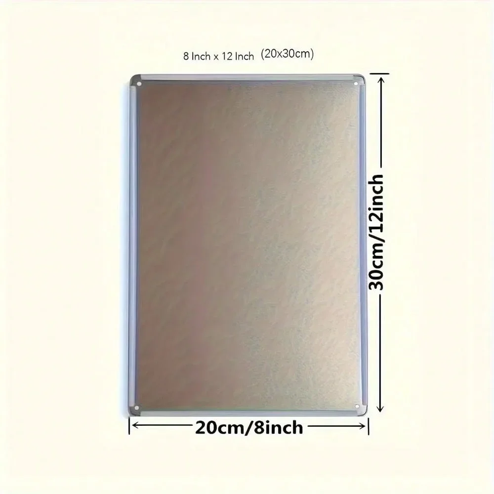 1 قطعة اللوحة الصفيح الرجعية! لوحة حديدية مقاس 8 × 12 بوصة "في يوم ما يصل إلى الجبل، ولكن لن القانون أبدًا" - لوحة فنية جدارية مضحكة #2