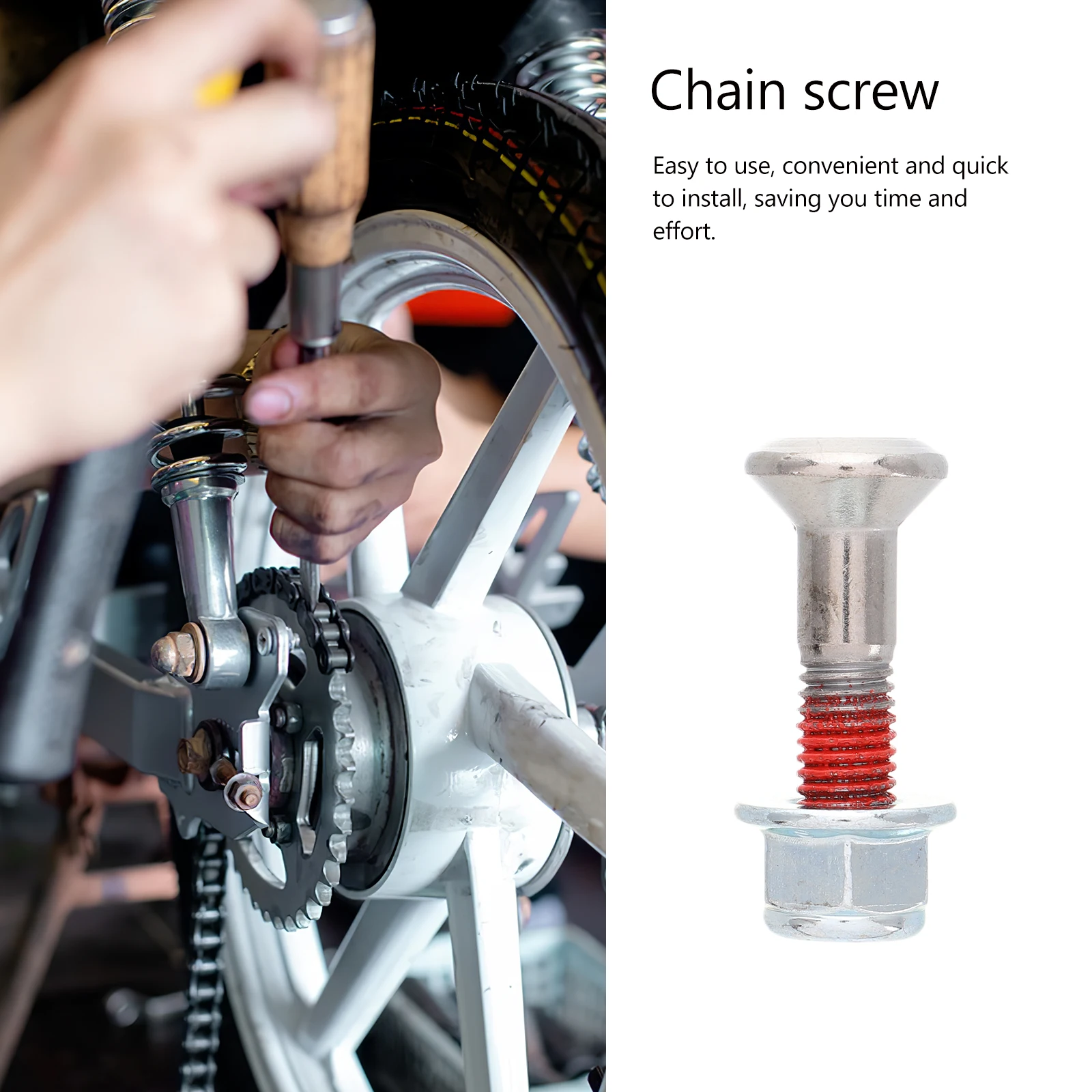 

6 Sets Sprocket Bolt Kit Chain Screws Heavy Duty Materials Precise Installation Motorcycle Accessories Wear Resistant Anti Tear
