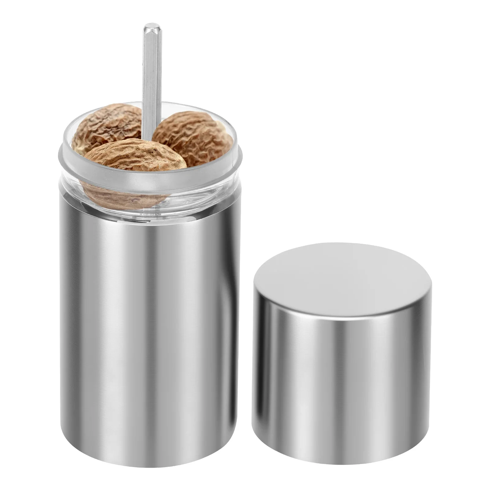 

Ручная мельница для мускатного ореха, металлическая терка для измельчения орехов и твердых специй, ручной измельчитель, дробилка из нержавеющей стали, регулируемые кухонные инструменты