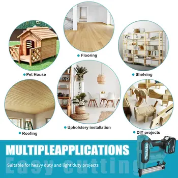 牧田鋰離子射釘槍:18V,6.0Ah電池,100枚釘子容量,無線設計,是地板、貨架和DIY木工項目的理想之選 8 最佳銷售 18v tacklife - №3