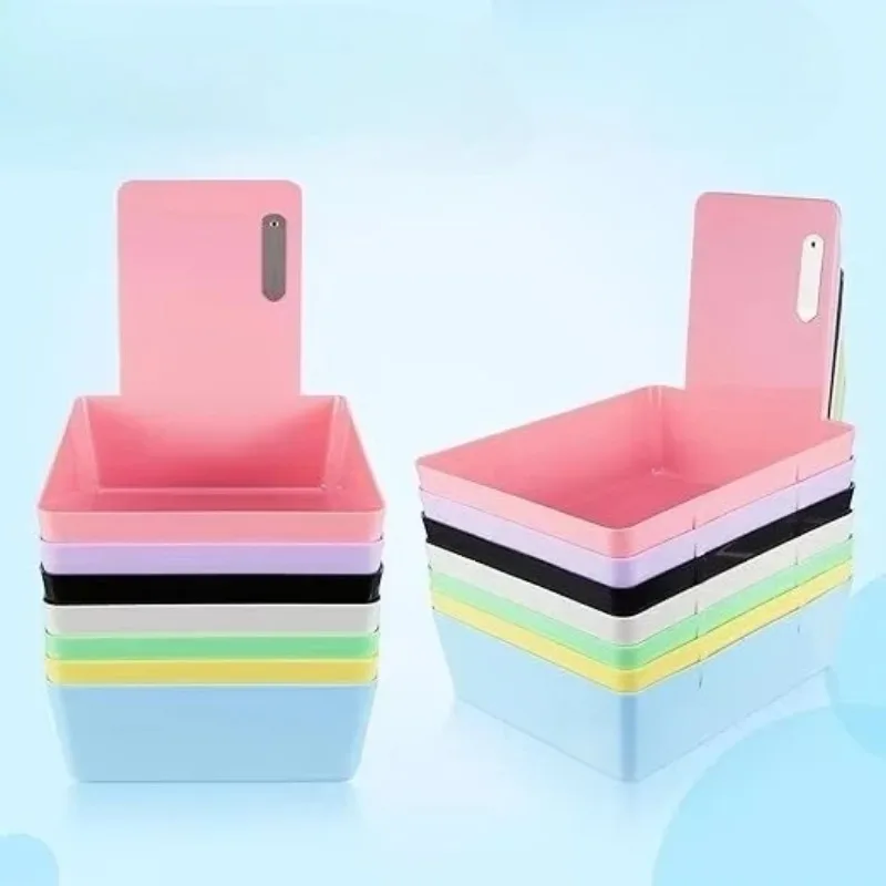 5pcs Plastic Oversized Turnover Box Separation and Multi-color Organization Tools Used for Model Transportation and Processing s