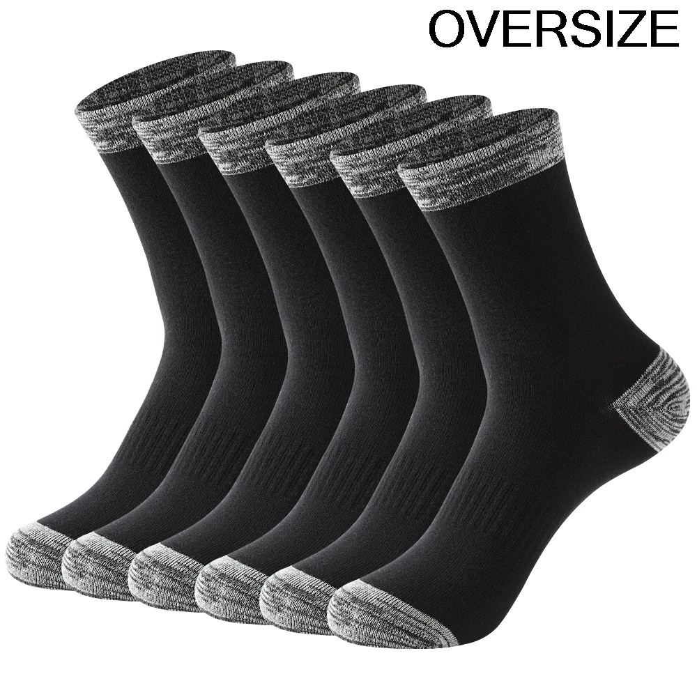

1/5 пар мужских носков, большие простые универсальные носки средней длины, удобные дышащие спортивные хлопковые носки с защитой от запаха ног