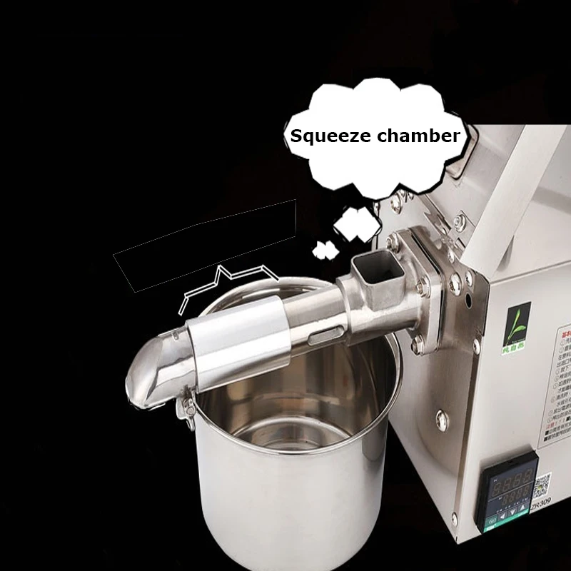 Commercial Full-Automatic Household Intelligent Oil Press Small Stainless Steel 220V/110V