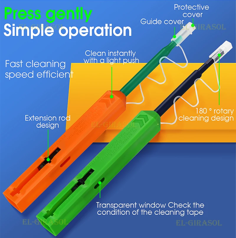 Fiber Optic Book Pen SC/DAVID/ST FTTH Fiber Optic Cleaning Pen Intelligent Tool 2.5mm 5 Pieces