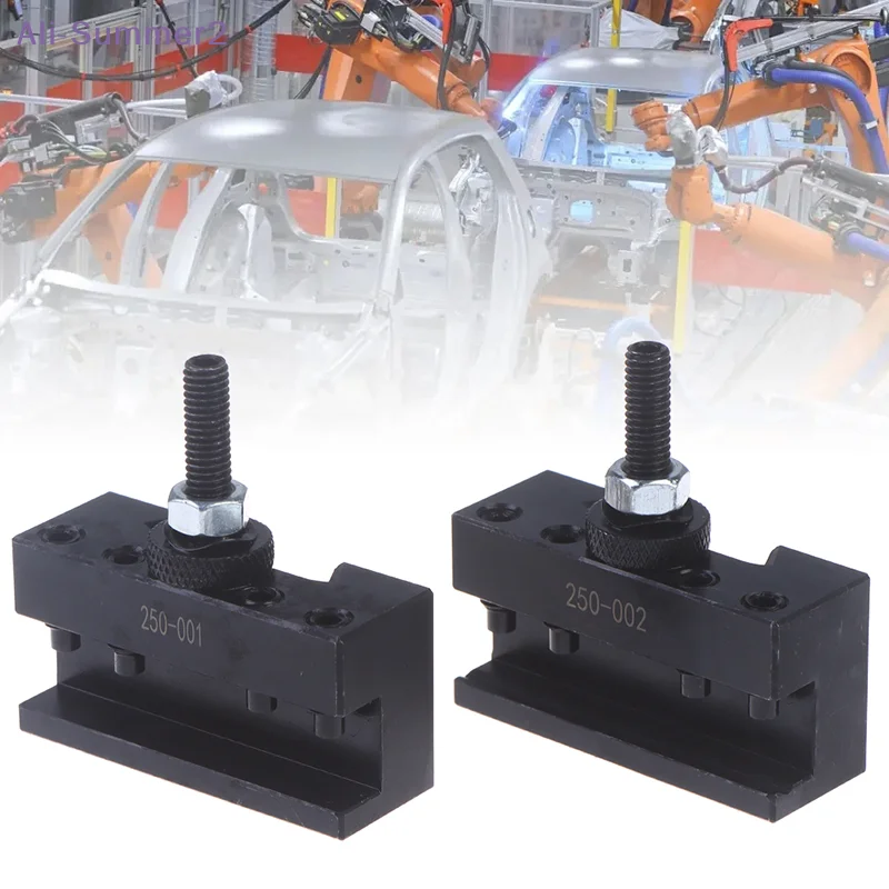 

{Summer2} {Summer2} 250‑001 250‑002 Quick Changing Tool Post CNC Turning High Carbon Steel Lathe Tool Holder