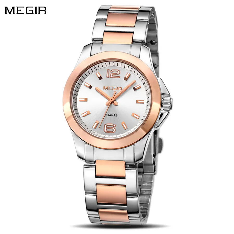 MEGIR Luxury Women Bracelet Watches Top Brand Fashion Ladies Quartz Watch Waterproof Elegant Female Wristwatch Dress Clock 5006L