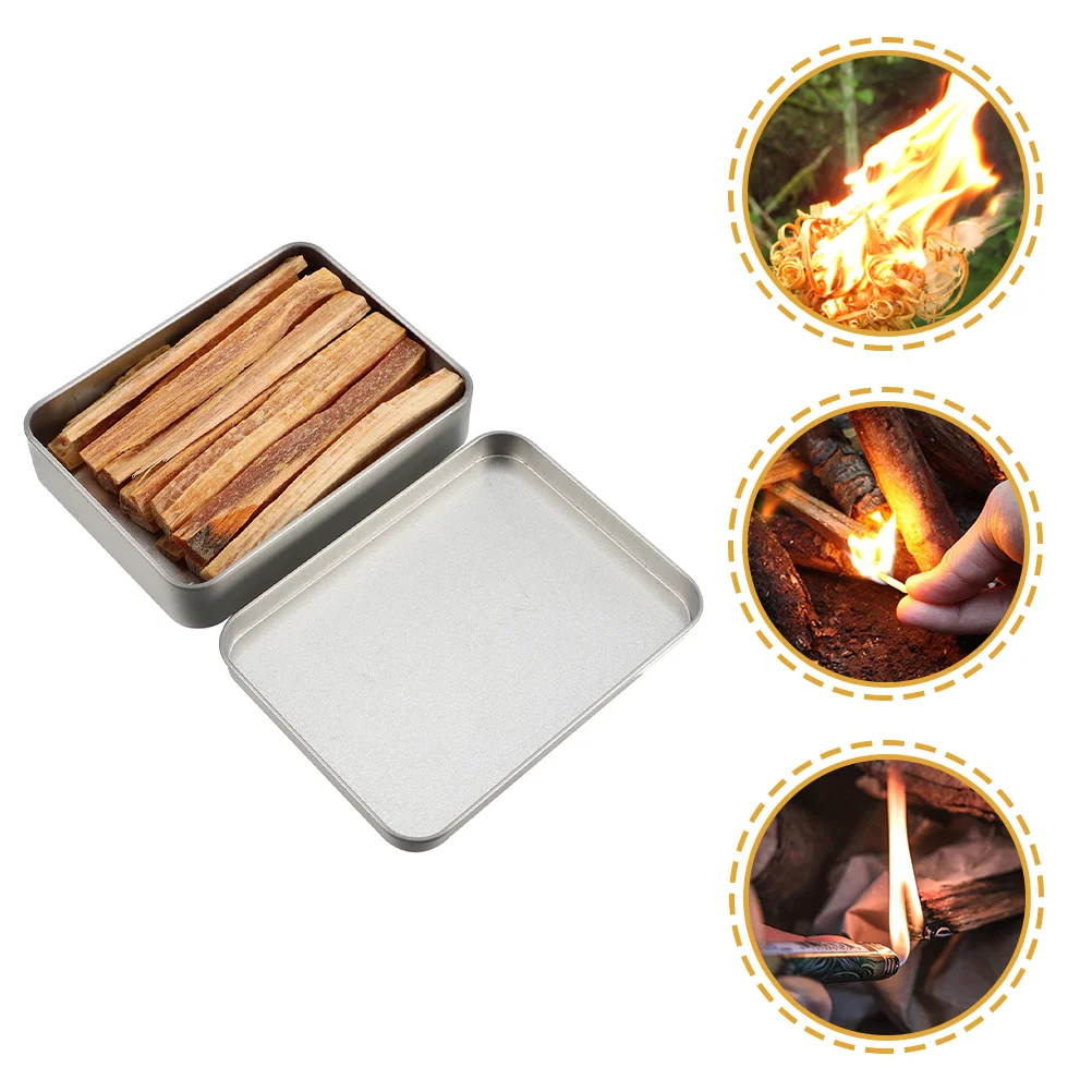 

Outdoor Charcoal Burning Batten Wood Firelighters Camping Starter Tool Flame Iron Strip Accelerant