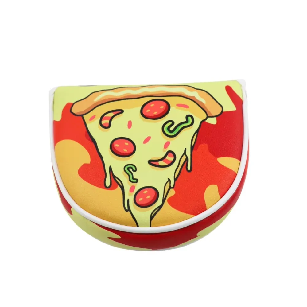 

Pizza Pattern Golf Head Cover PU Leather Waterproof Golf Club Protector Protective Cover Soft And Durable Wood Headcover