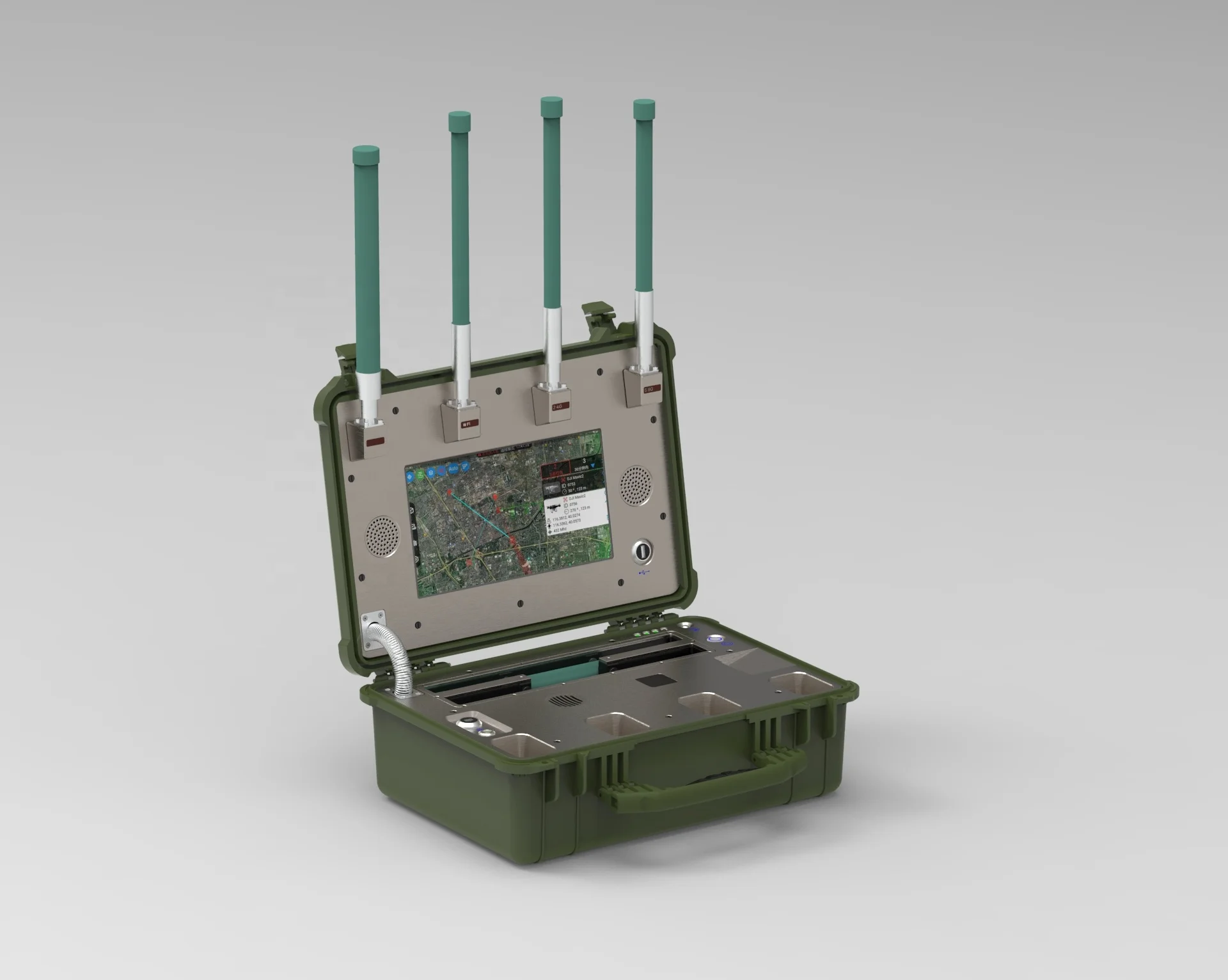 Portable  Detection & Position Device, Dro ne identification, precise trajectory tracking, 5KM range for low-altitude defense