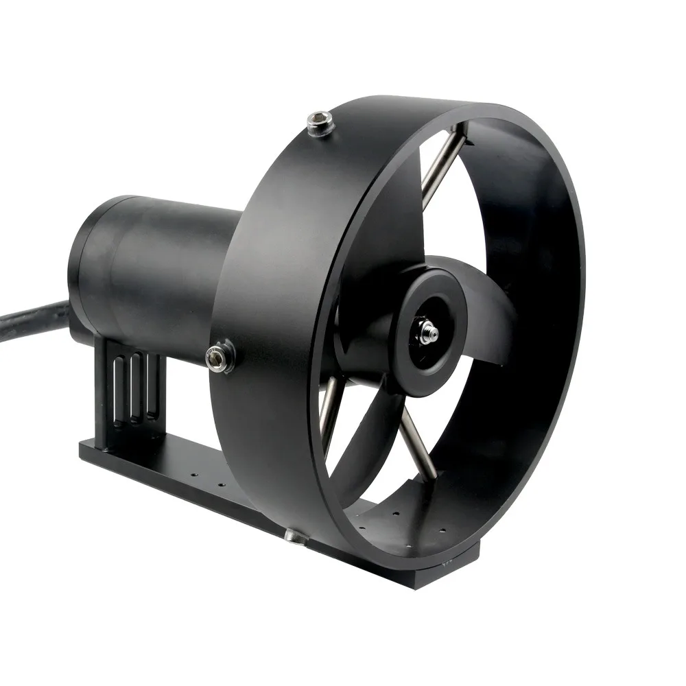 

100KG Thrust 48V Underwater Thruster FATJAY Waterproof Brushless Motor KYI-100T with 280mm Metal Propeller for RC Boats ROV