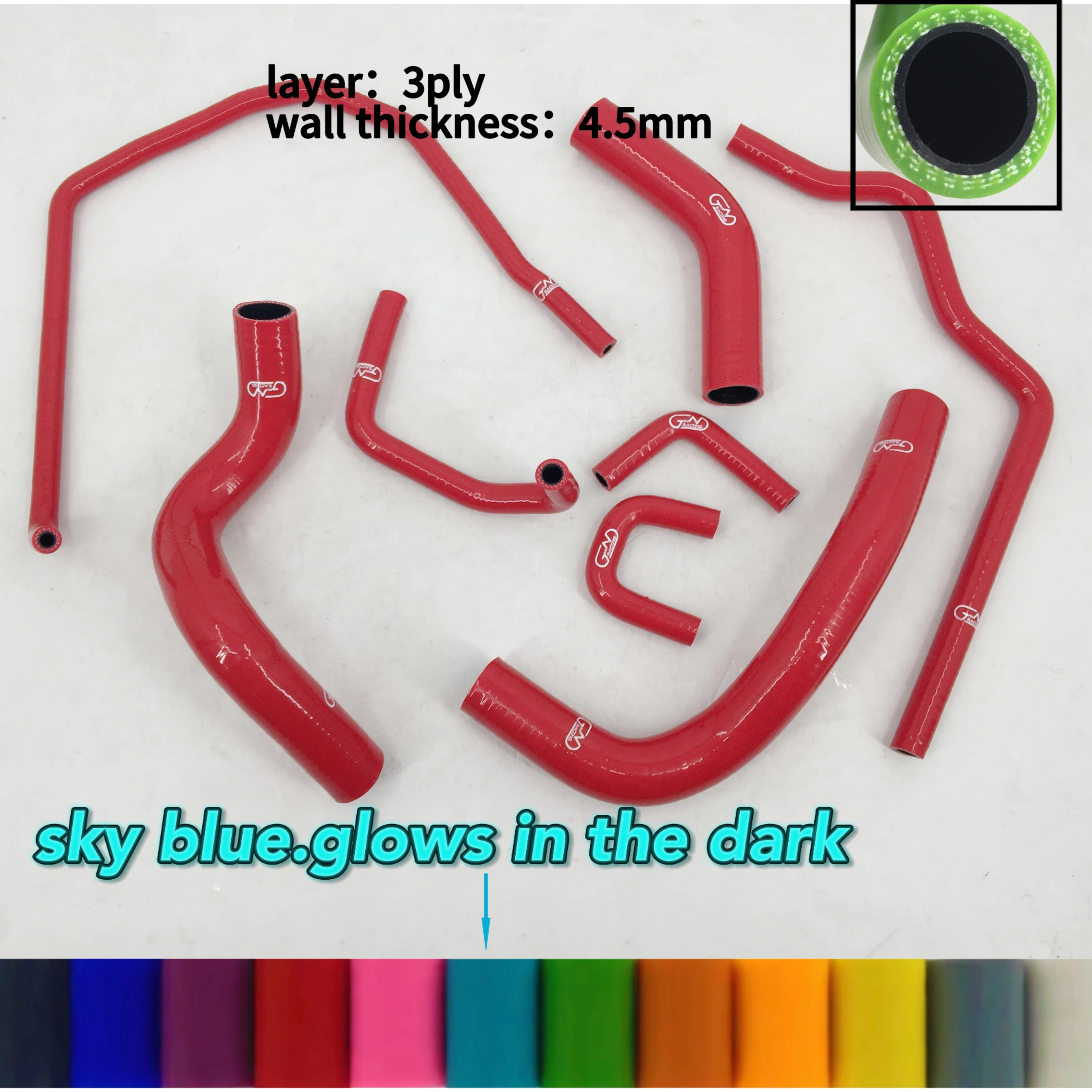 Fit 2004-2014 Nissan Titan Armada Infiniti QX56 5.6L V8 Silicone Radiator Coolant Hose Kit