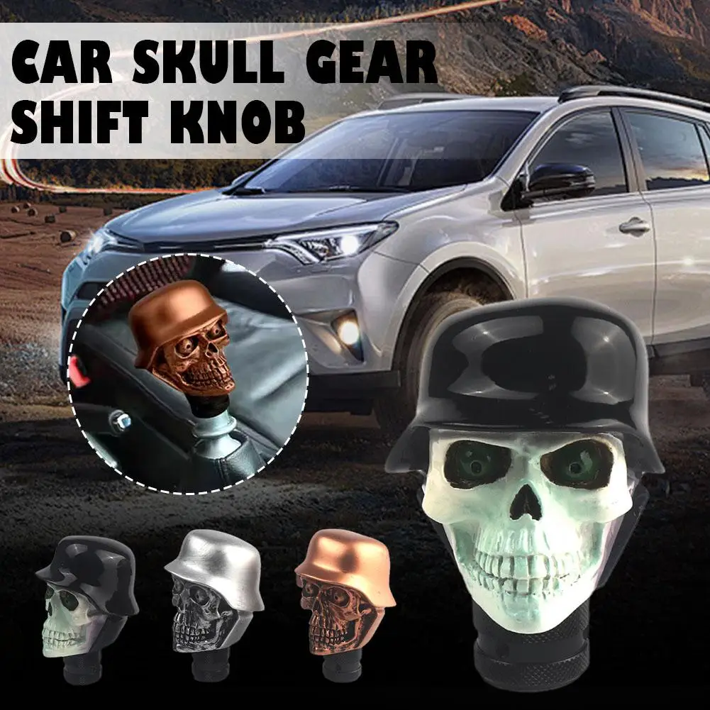 

Car Gear Shift Knobs Skull Head Gear Manual Transmission Shifter Gear Personality Modification ﻿ Knob Shift Lever O0P9