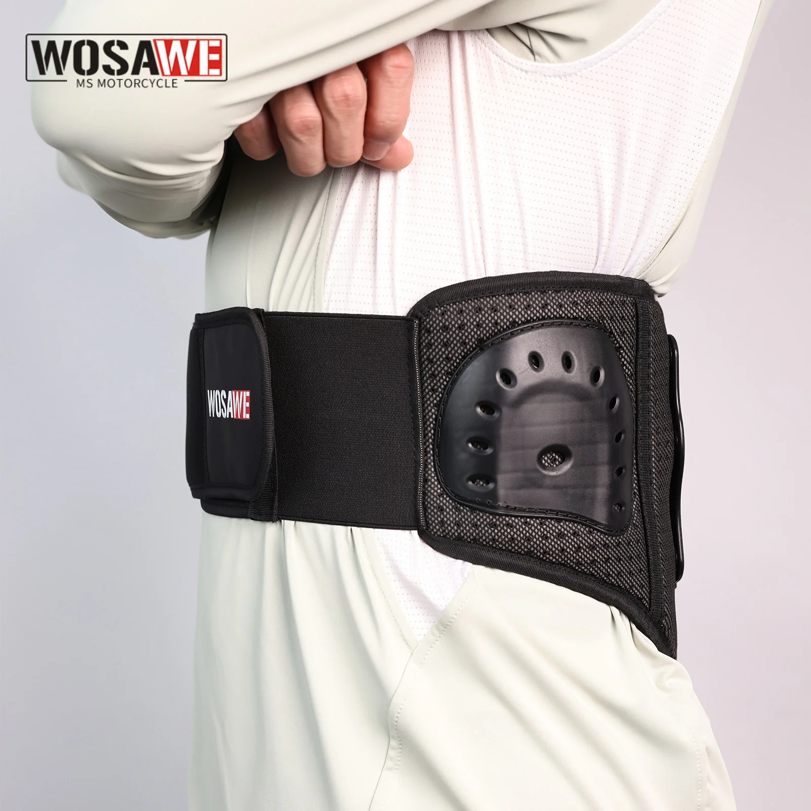 WOSAWE Motorcycle Cycling Waist Brace Belt Off-Road Riding Kidney Support Belt Motorcycles Waist Support Belt Accessories