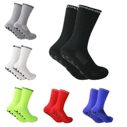 1 Pair Men's Non Slip Soccer Socks Breathable Knee Length Towel Bottom Cycling Hiking Soccer Socks