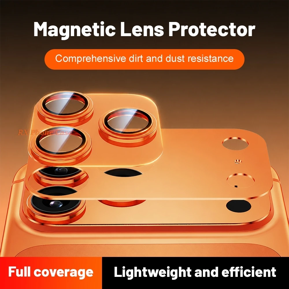 2pcs Protective Film for iPhone 17 Pro Max for iPhone 18 Pro 17-18 Series Full Coverage Ultra-Thin Camera Protector Metal Frame