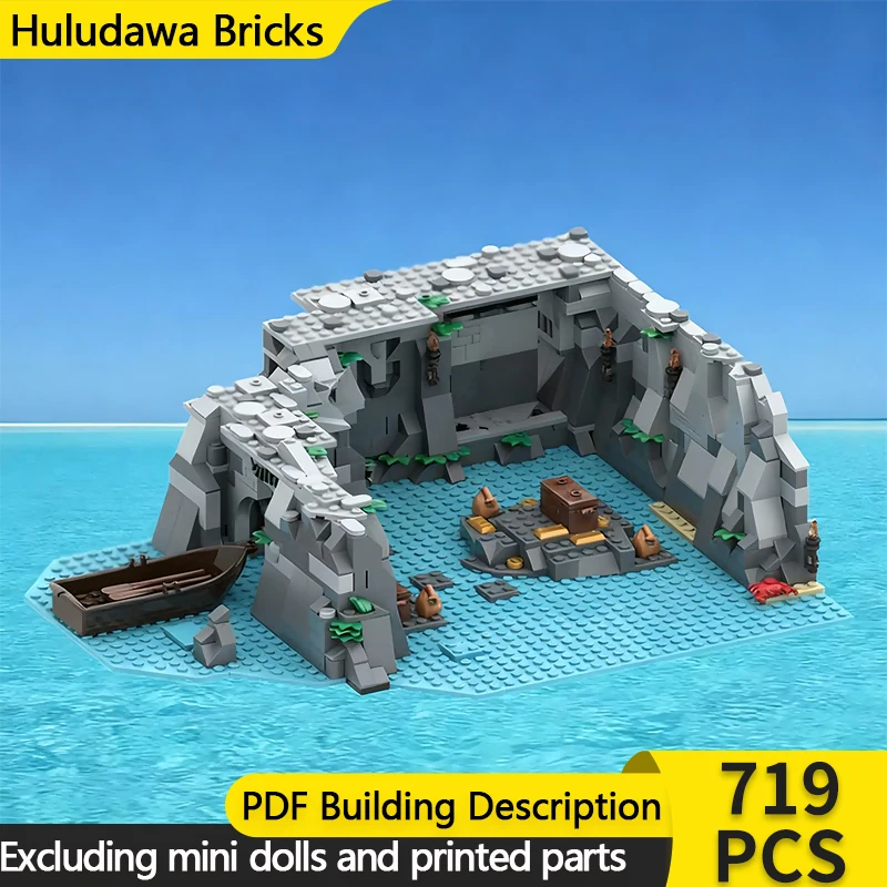 

Popular Movie Model MOC Building Bricks Island Display Stand Modular Technology Children Holiday Gifts Assemble Toys Suit