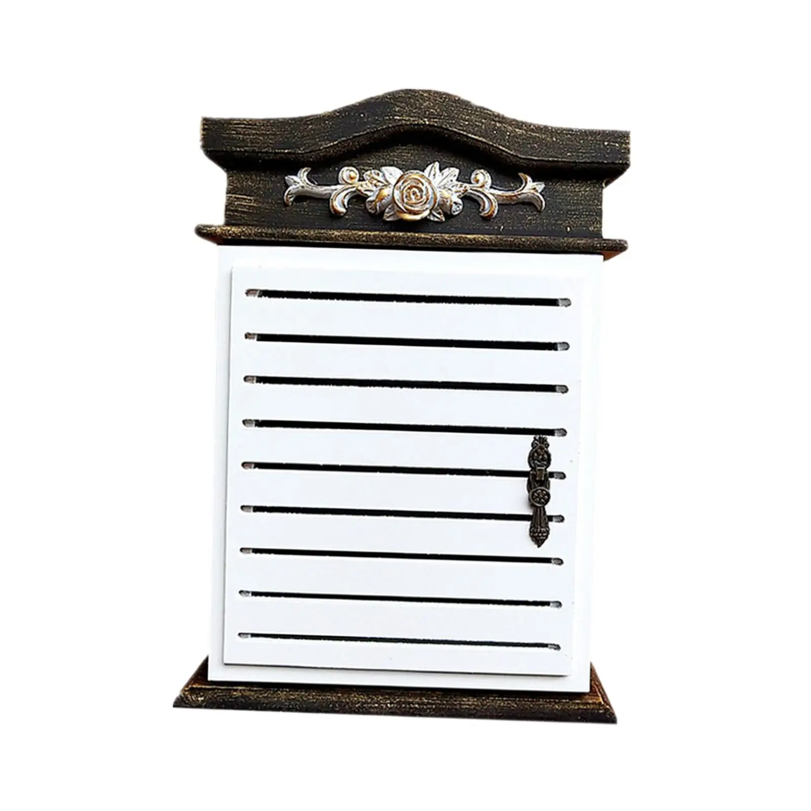 Simple Wooden Key Safe Box Wall Mounted Lock Storage Cabinet for Home Office Factory Secret Drawer Organizer