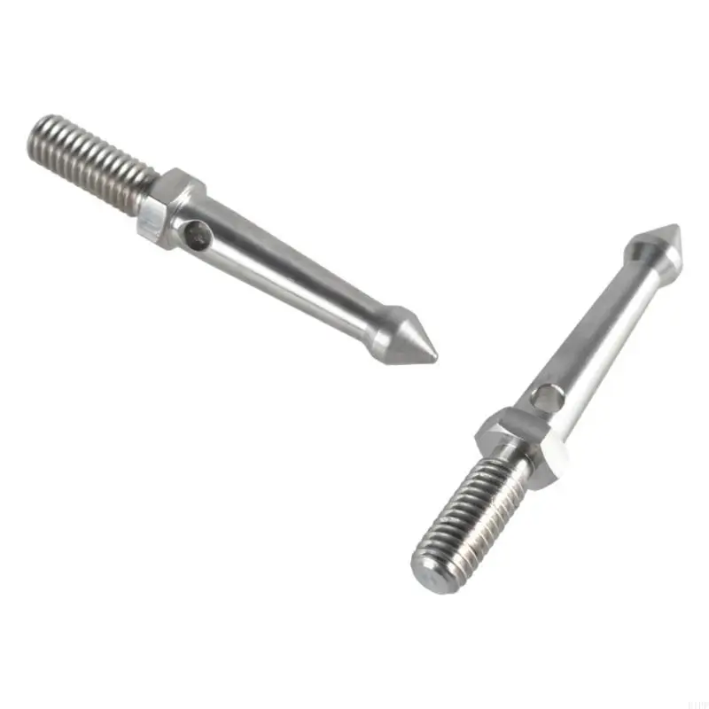 E1PF Set of 3pcs Camera Tripod Metal Spikes 3/8inch Thread Stainless Steel Foot Nails